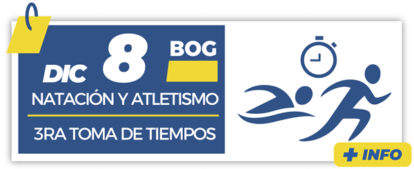 Natación y atletismo 3ra toma de tiempos